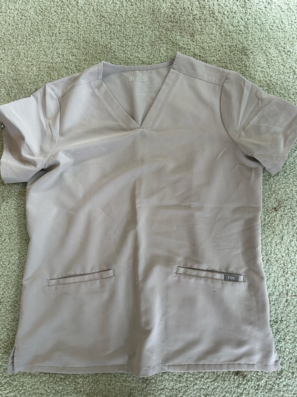 FIGS SLATE Casma Scrub Top- SIZE MEDIUM